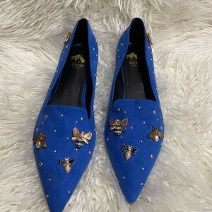 New Bumble Bee Blue flats shoes